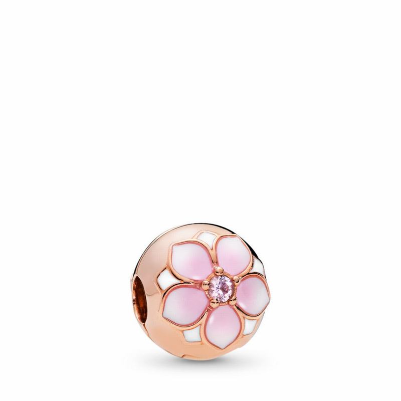 Pandora Australia Rose™ Magnolia Bloom Clip | GPRSLH780